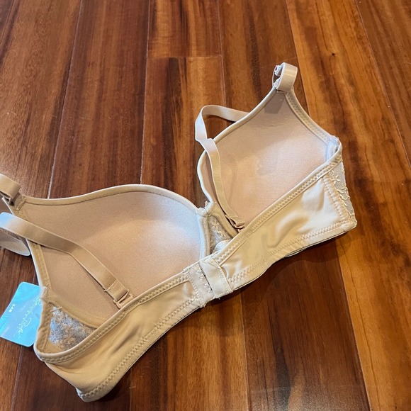 Rene Rofe Beige Bra Style B2389 Underwire Nude Floral Intimates New Size 34B - Picture 3 of 9